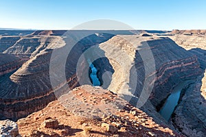 CanyonÂ of theÂ San Juan River in Goosenecks State Park, Utah, U